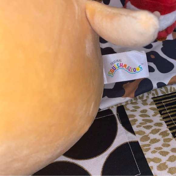 SQUISHMALLOWS ANGIE THE BROWN CELEBRATION DOG PLUSH TOY ANIMAL - Picture 6 of 9